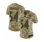 Women's Nike Baltimore Ravens #54 Tyus Bowser Limited Camo 2018 Salute to Service NFL Jersey