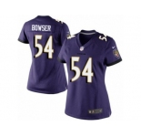 Women's Nike Baltimore Ravens #54 Tyus Bowser Limited Purple Team Color NFL Jersey