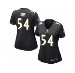 Women's Nike Baltimore Ravens #54 Zach Orr Limited Black Alternate NFL Jersey