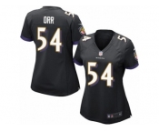 Women's Nike Baltimore Ravens #54 Zach Orr Limited Black Alternate NFL Jersey