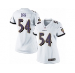 Women's Nike Baltimore Ravens #54 Zach Orr Limited White NFL Jersey