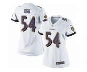 Women's Nike Baltimore Ravens #54 Zach Orr Limited White NFL Jersey
