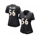 Women's Nike Baltimore Ravens #56 Tim Williams Limited Black Alternate NFL Jersey