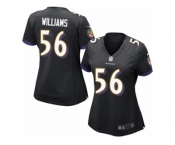 Women's Nike Baltimore Ravens #56 Tim Williams Limited Black Alternate NFL Jersey