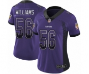 Women's Nike Baltimore Ravens #56 Tim Williams Limited Purple Rush Drift Fashion NFL Jersey