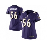 Women's Nike Baltimore Ravens #56 Tim Williams Limited Purple Team Color NFL Jersey
