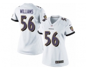 Women's Nike Baltimore Ravens #56 Tim Williams Limited White NFL Jersey