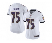 Women's Nike Baltimore Ravens #75 Jonathan Ogden Vapor Untouchable Limited White NFL Jersey