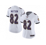 Women's Nike Baltimore Ravens #82 Benjamin Watson Vapor Untouchable Limited White NFL Jersey