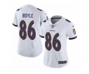 Women's Nike Baltimore Ravens #86 Nick Boyle Vapor Untouchable Limited White NFL Jersey