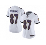 Women's Nike Baltimore Ravens #87 Maxx Williams Vapor Untouchable Limited White NFL Jersey
