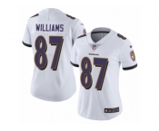 Women's Nike Baltimore Ravens #87 Maxx Williams Vapor Untouchable Limited White NFL Jersey