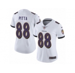 Women's Nike Baltimore Ravens #88 Dennis Pitta Vapor Untouchable Limited White NFL Jersey