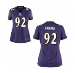 Women's Nike Baltimore Ravens #92 Bronson Kaufusi Purple Team Color NFL Jersey
