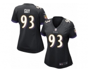Women's Nike Baltimore Ravens #93 Lawrence Guy Limited Black Alternate NFL Jersey
