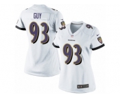 Women's Nike Baltimore Ravens #93 Lawrence Guy Limited White NFL Jersey