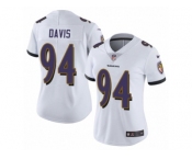 Women's Nike Baltimore Ravens #94 Carl Davis Vapor Untouchable Limited White NFL Jersey
