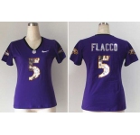 nike women jerseys baltimore ravens #5 joe flacco purple jerseys