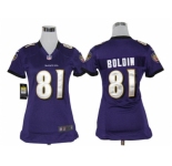 nike women nfl jerseys Baltimore Ravens #81 Anquan Boldin Purple [nike]