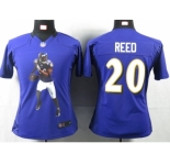 nike women nfl jerseys baltimore ravens #20 reed purple[portrait fashion]