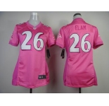 nike women nfl jerseys baltimore ravens #26 elam pink[2012 nike love] [elam]