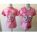 nike women nfl jerseys baltimore ravens #27 ray rice pink[2012 nike love]