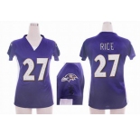 nike women nfl jerseys baltimore ravens #27 ray rice purple[draft him ii top]
