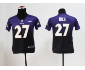 nike women nfl jerseys baltimore ravens #27 ray rice purple[nike drift fashion][second version]