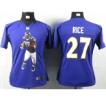 nike women nfl jerseys baltimore ravens #27 ray rice purple[portrait fashion]