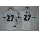 nike women nfl jerseys baltimore ravens #27 ray rice white[nike limited]