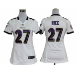 nike women nfl jerseys baltimore ravens #27 ray rice white[nike]