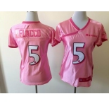 nike women nfl jerseys baltimore ravens #5 flacco pink[2012 nike lov]