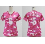 nike women nfl jerseys baltimore ravens #5 joe flacco pink[fashion camo]