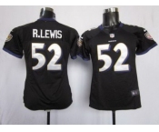 nike women nfl jerseys baltimore ravens #52 r.lewis black[nike]