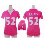 nike women nfl jerseys baltimore ravens #52 r.lewis pink[draft him ii top]