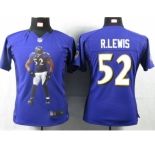 nike women nfl jerseys baltimore ravens #52 r.lewis purple[portrait fashion]