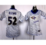 nike women nfl jerseys baltimore ravens #52 r.lewis[fem fan zebra]