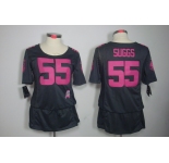 nike women nfl jerseys baltimore ravens #55 suggs dk.grey[breast cancer awareness]