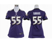 nike women nfl jerseys baltimore ravens #55 suggs purple[nike]