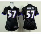 nike women nfl jerseys baltimore ravens #57 mosley black[nike]