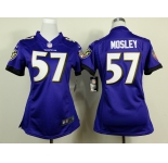 nike women nfl jerseys baltimore ravens #57 mosley purple[nike]