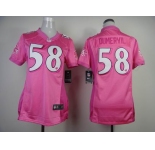 nike women nfl jerseys baltimore ravens #58 dumervil pink[2012 nike love]