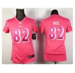 nike women nfl jerseys baltimore ravens #82 smith pink[nike]
