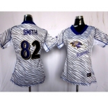 nike women nfl jerseys baltimore ravens #82 smith[fem fan zebra]