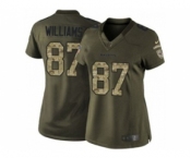nike women nfl jerseys baltimore ravens #87 willams army green[nike Limited Salute To Service]