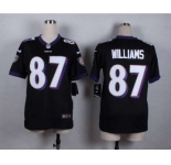 nike women nfl jerseys baltimore ravens #87 willams black[nike]