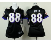nike women nfl jerseys baltimore ravens #88 pitta black[nike]