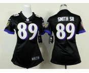 nike women nfl jerseys baltimore ravens #89 smith sr black[nike]