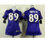 nike women nfl jerseys baltimore ravens #89 smith sr purple[nike]