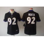 nike women nfl jerseys baltimore ravens #92 ngata black[nike limited]